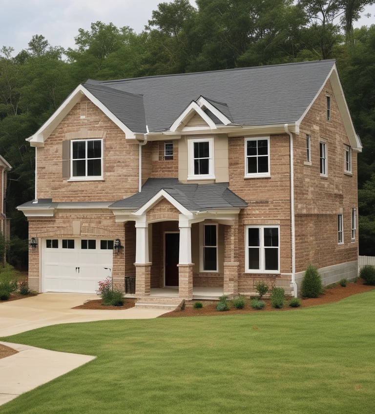 Home with new roof after replacement - AI generated