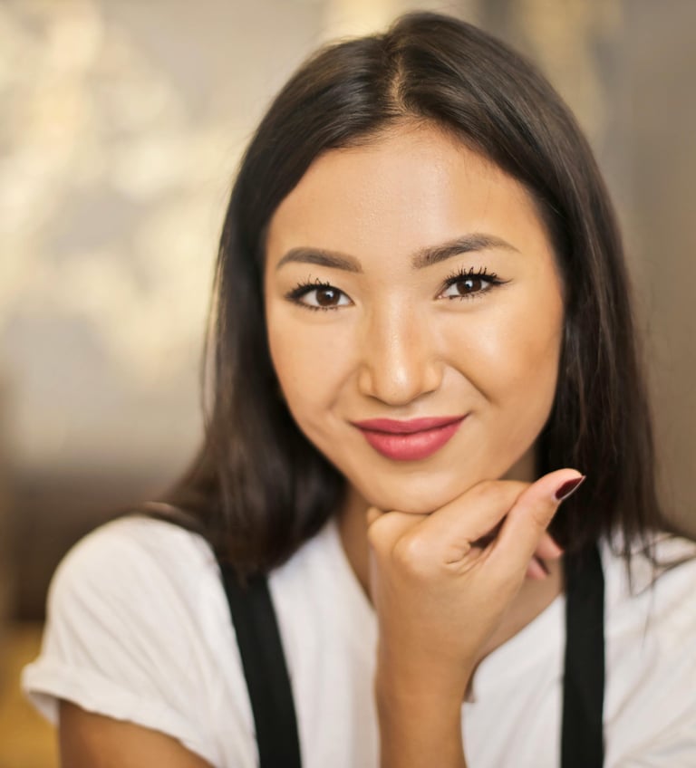 Cours auto maquillage - femme asiatique - The David Touch Conseil en image paris