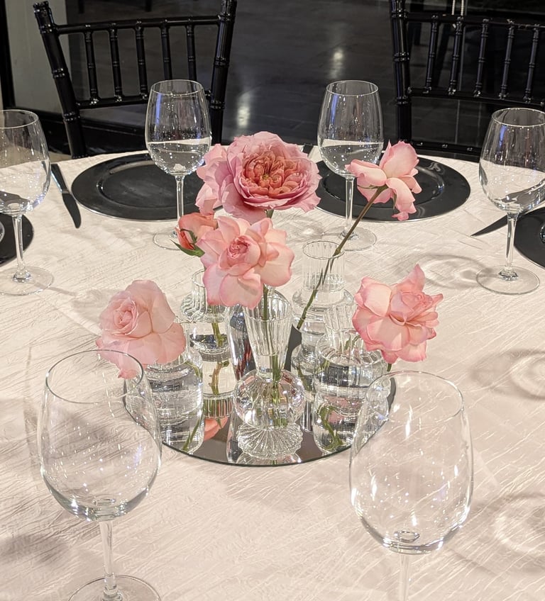 Centro de mesa XV diseño floral Amor de Flores