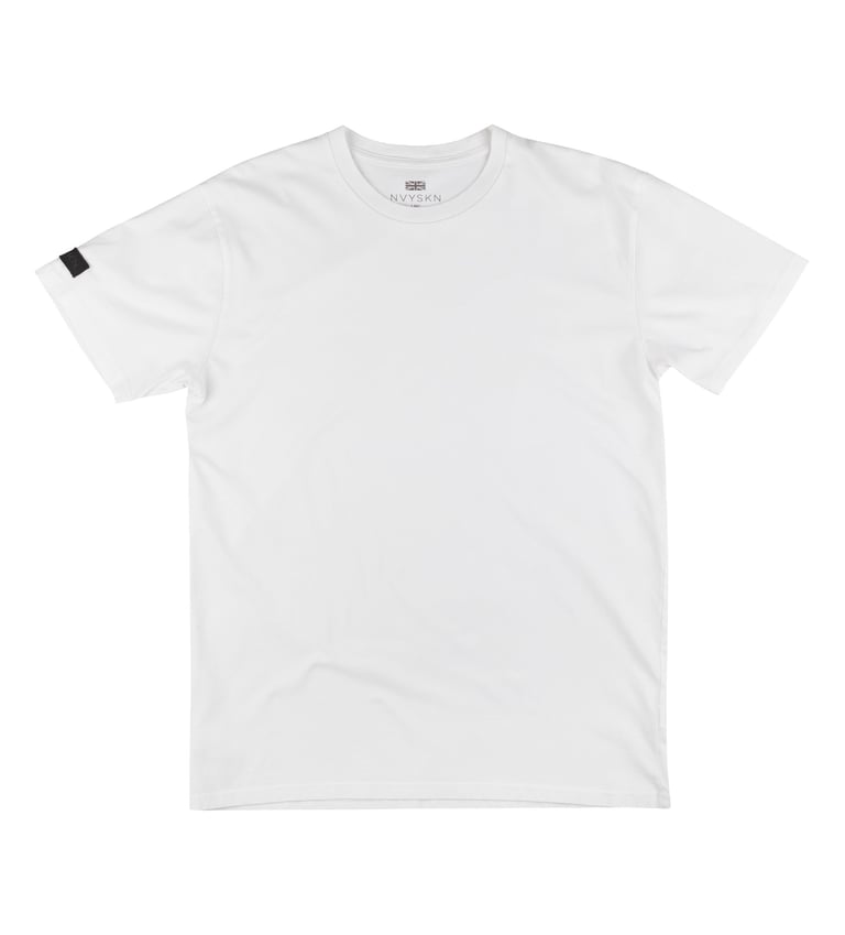 NVYSKN Mens Cotton T-Shirt White