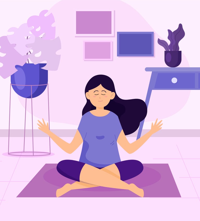 respiration, visualisation yogathérapie