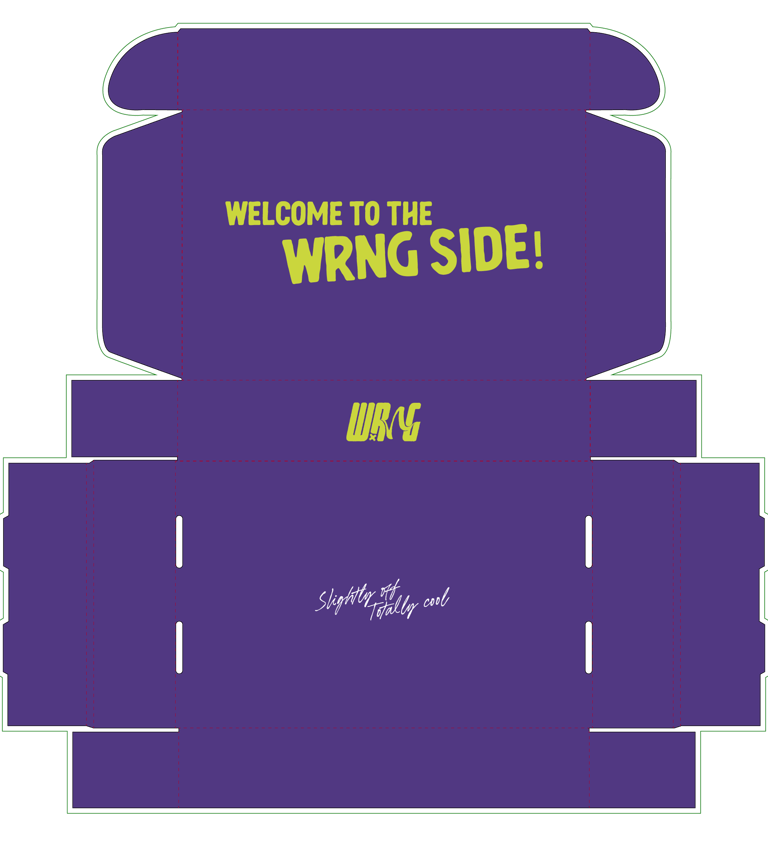 Dielines of box packaging