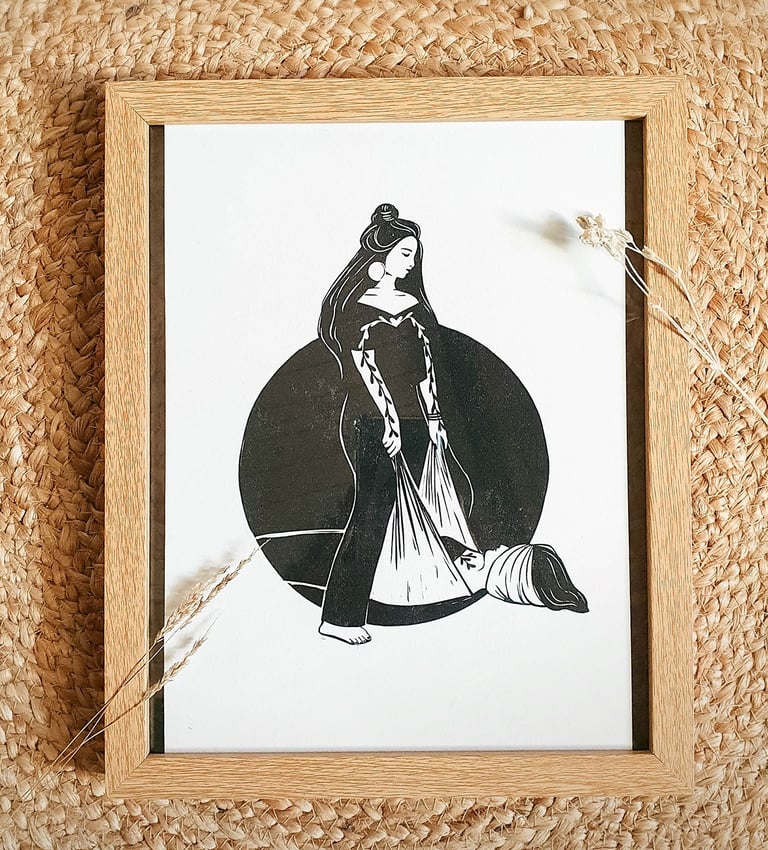 Affiche Illustration Soin Rebozo