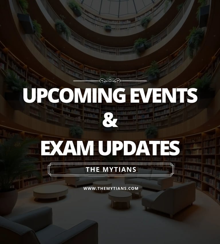 Get the latest exam updates, upcoming events, educational insights, exam tips, and study resources delivered to your inbox. 