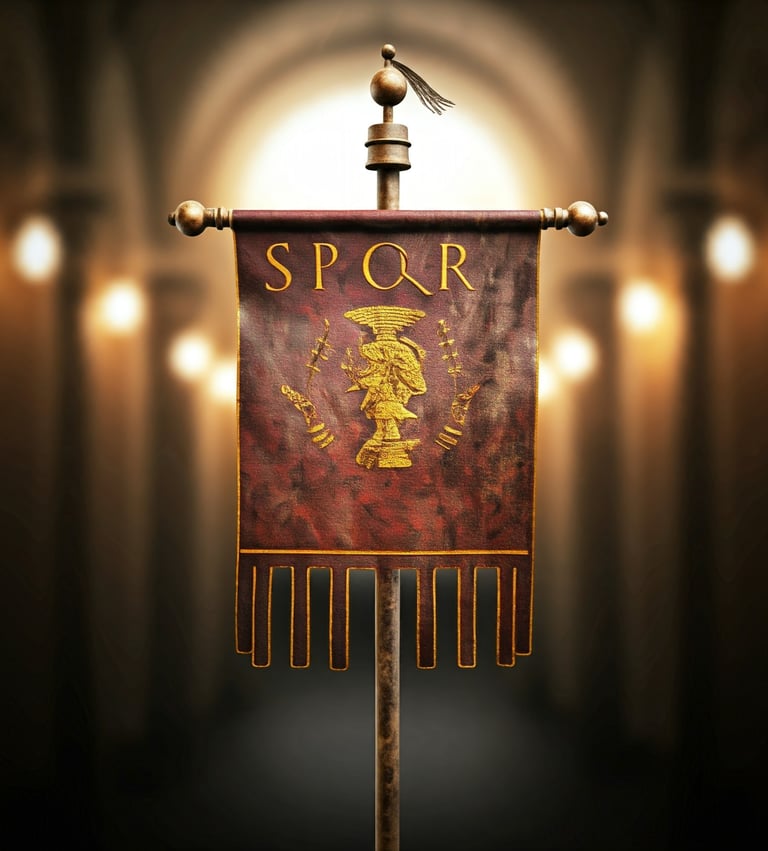 Estandarte romano SPQR