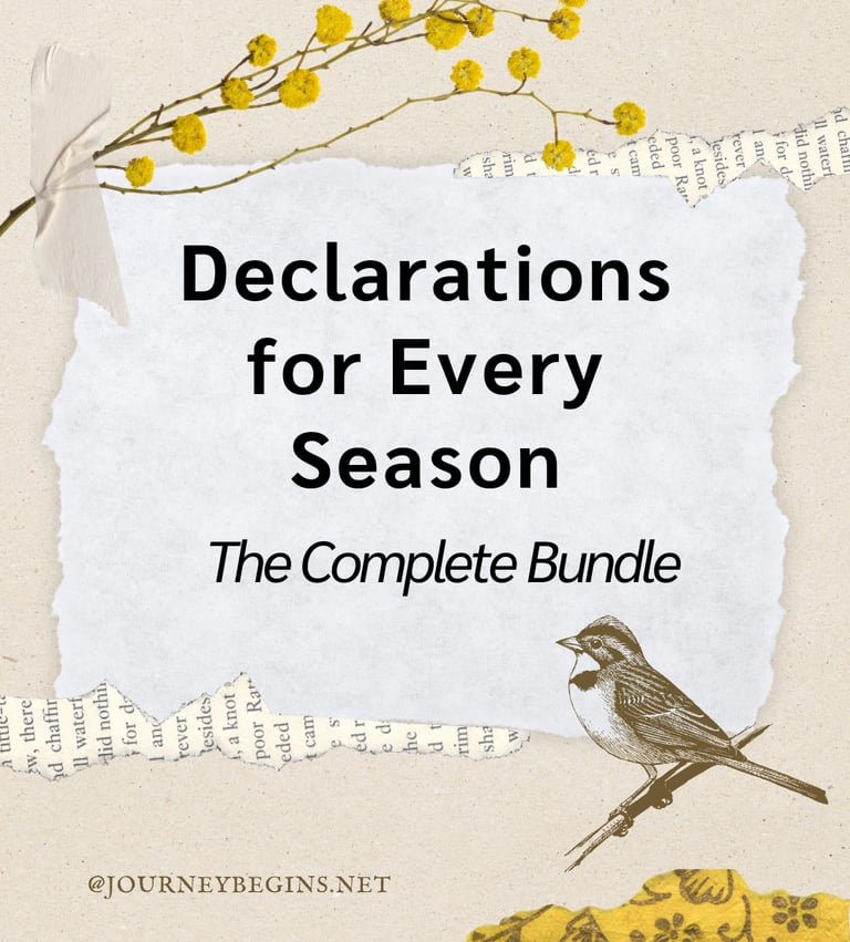 Scripture-based declaration bundle digital cover