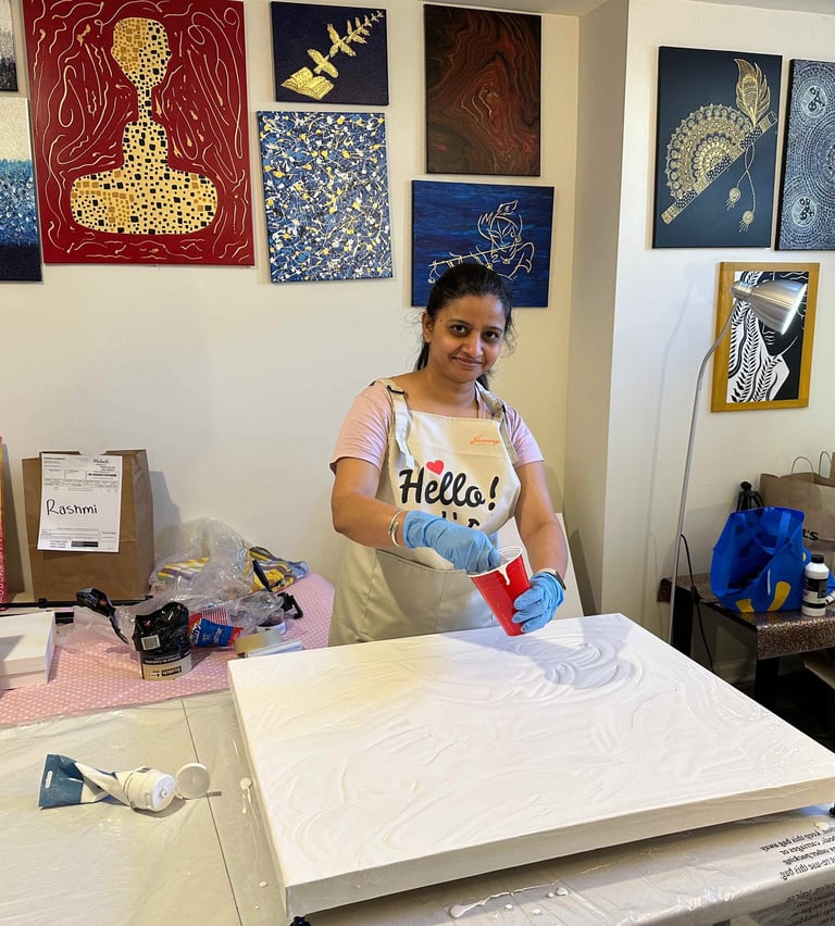 Artist at work- Richa Rashmi- Richa Gallery