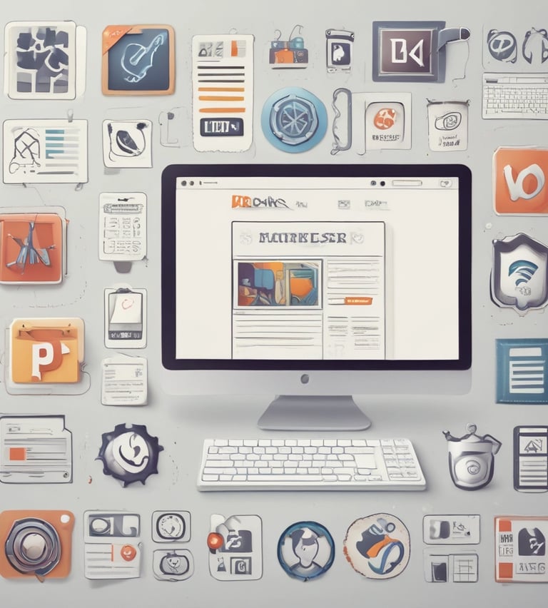 A vibrant workspace with designers and developers collaborating on digital projects.