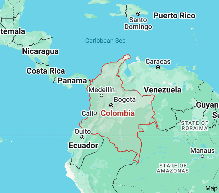 Map of Colombia