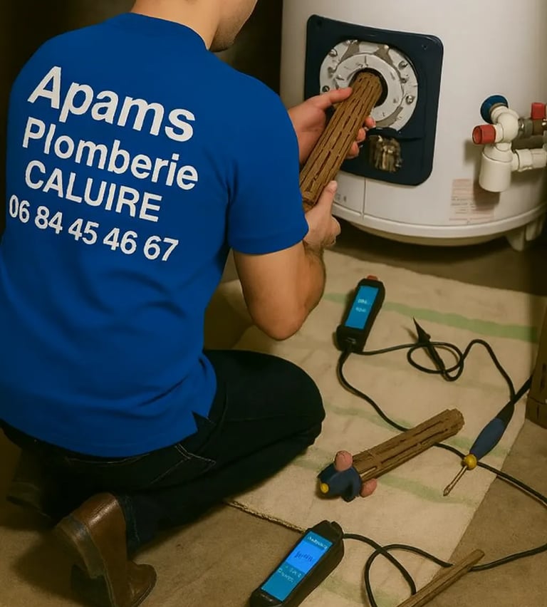 Plombier reparation installation chauffe eau en panne disjoncteur qui saute diagnostic caluire 6930
