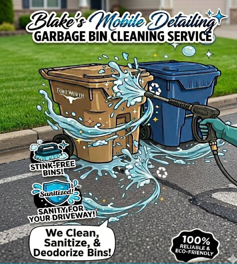 Our Garbage Bin Cleaning service helps keep your bins clean, fresh and stench free!