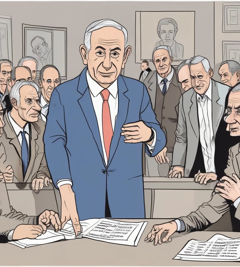 a cartoon of a man in a suit and tie