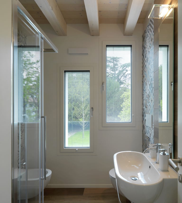 Integrated blinds providing privacy without maintenance, North Shore, Auckland