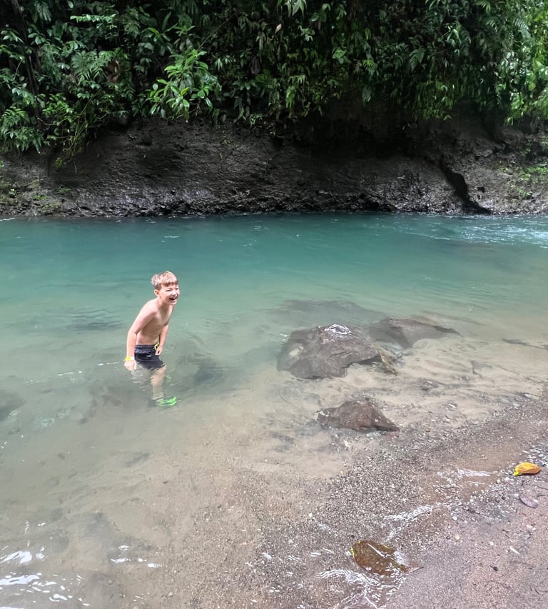 swimming la fortuna waterfall