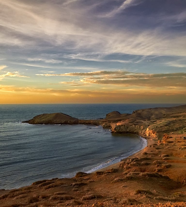 fotografía del cabo de la vela, la Guajira