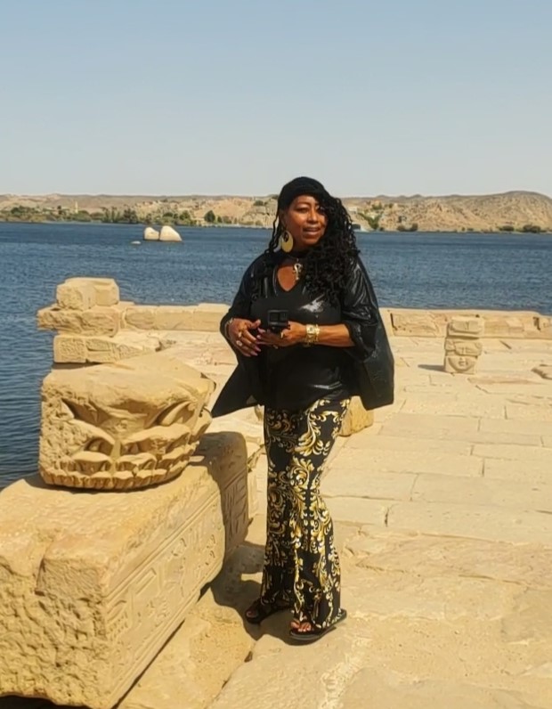 Davida Roze at The Temple of Isis Philae Aswan Egypt September 2022