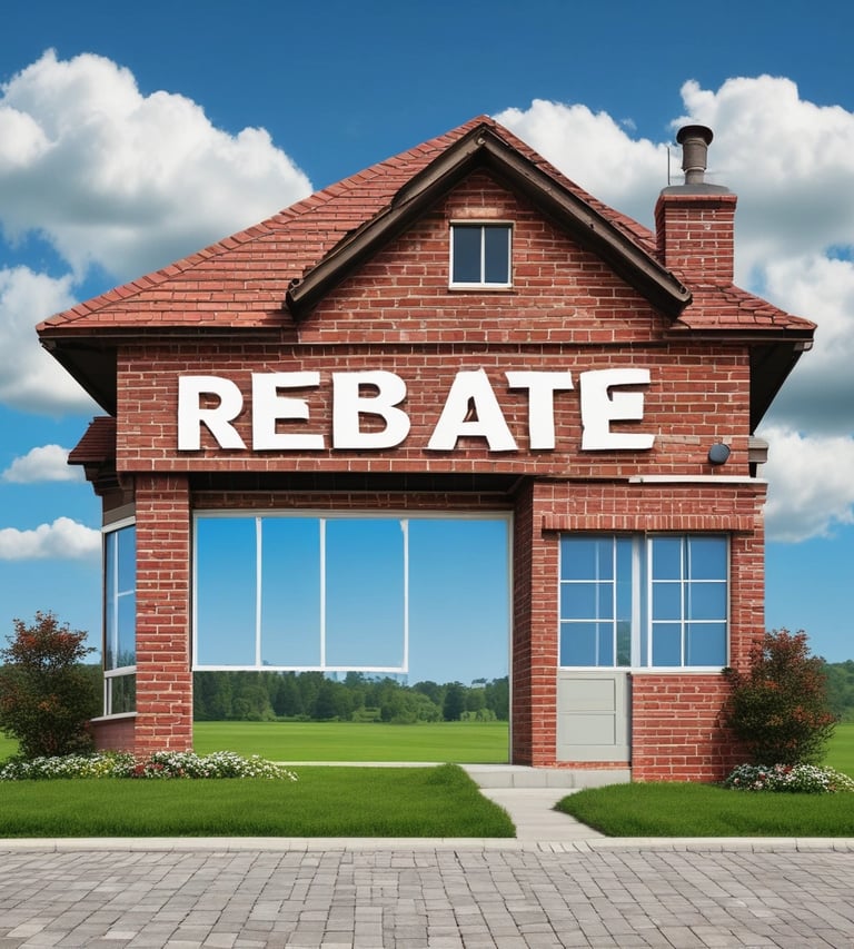 A friendly realtor assisting a new homebuyer.