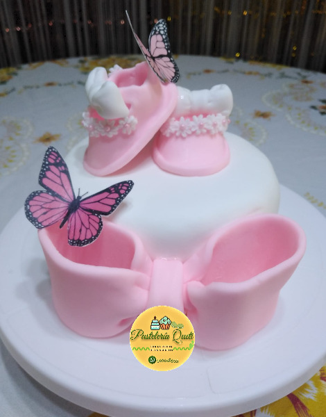babyshower revelacion de genero niña cumpleaños torta celebracion lima pasteleria queti