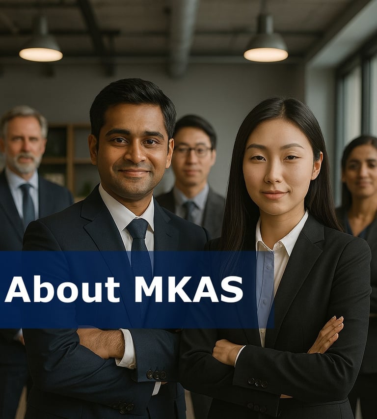 MKAS leadership team representing AML, compliance, and financial-crime learning expertise