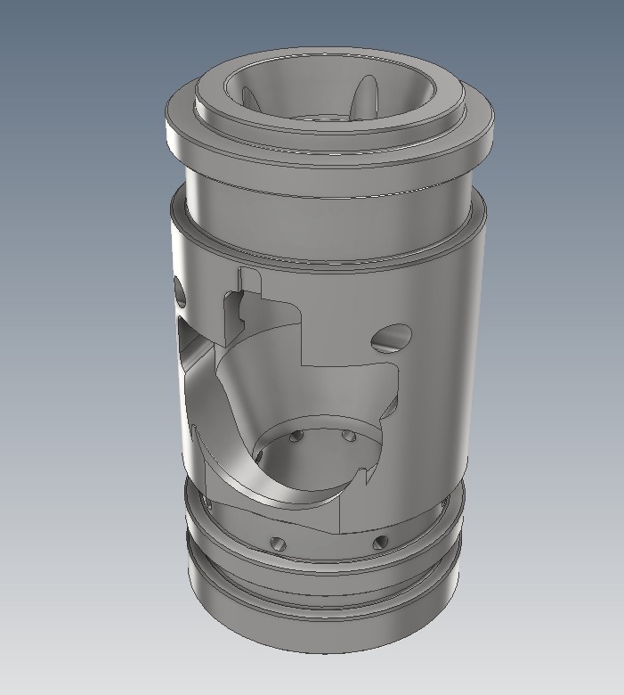 Modelado 3d parametrico de cuerpo de valvula