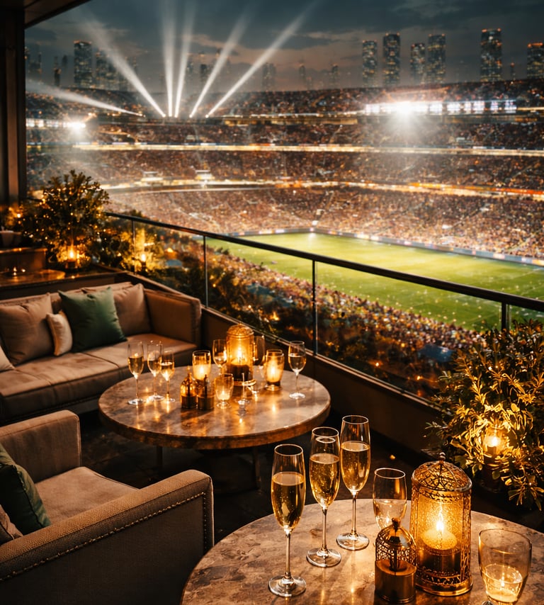 a table with candles and candles on it