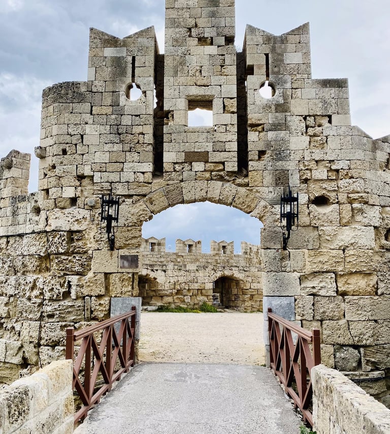 Medieval Old Town in Rhodes Greece