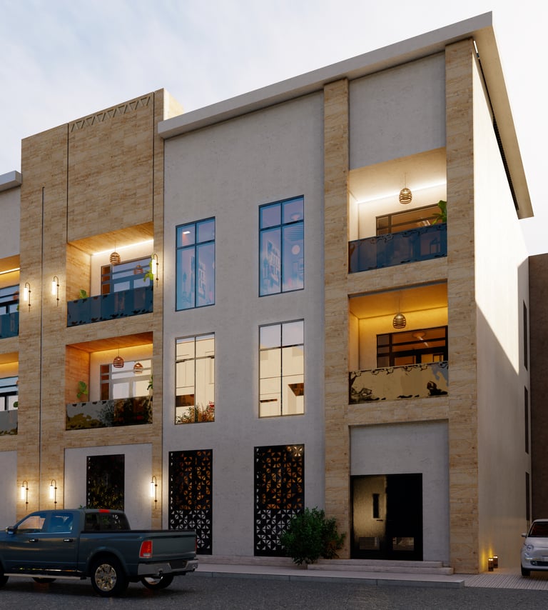 مشروع الشقق السكنية داخل حي المهدية من تصميم وتنفيذ شركة دليل البناء للتطوير العقاري 