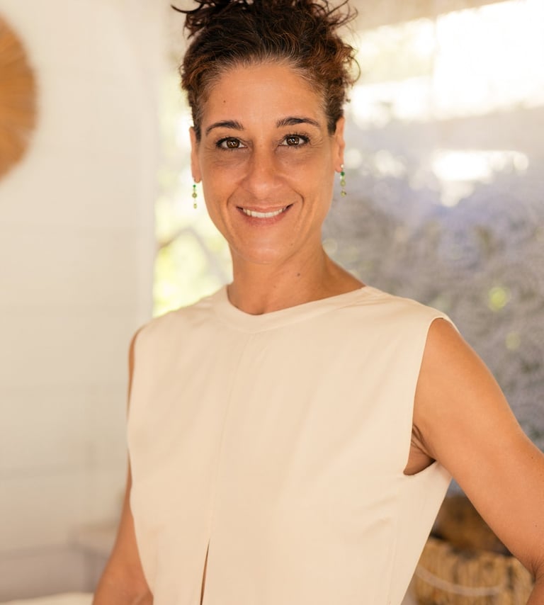 Katia Life Transform founder and life coach Katia smiling during a professional photoshoot, represen