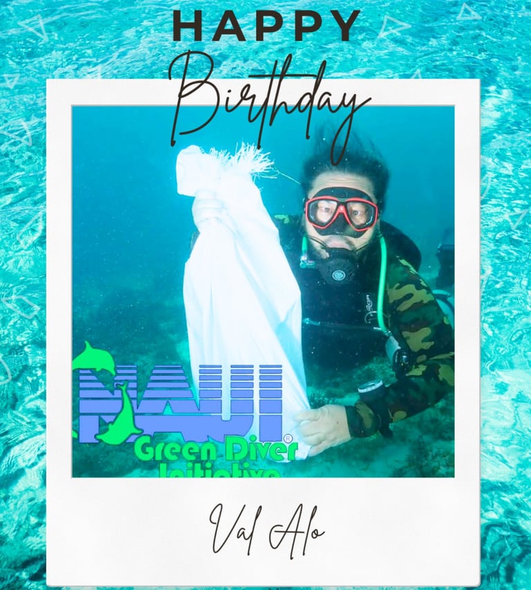 happy birthday dive instructor Val