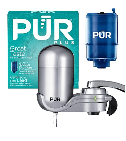 Pur plus faucet mount water filter for non-toxic water