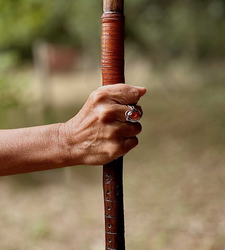 Pascal Fromont, créateur de bâtons de marche, L'Homme Vert