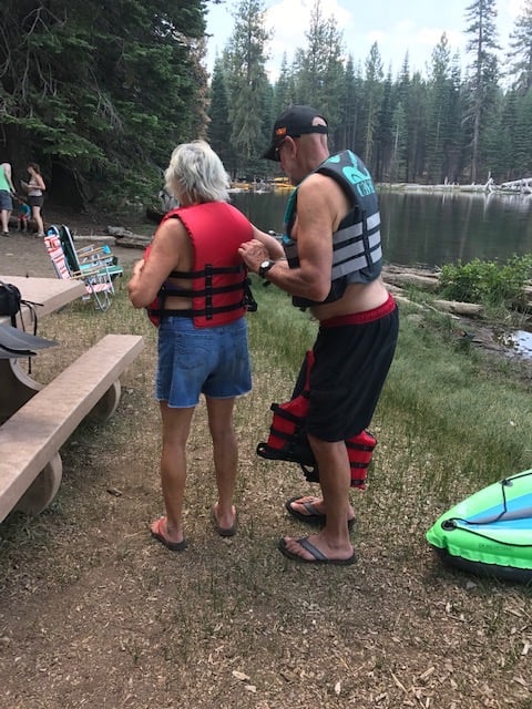 William G Willitts and Patricia Z Willitts at Manzanita Lake Lassen Volcano