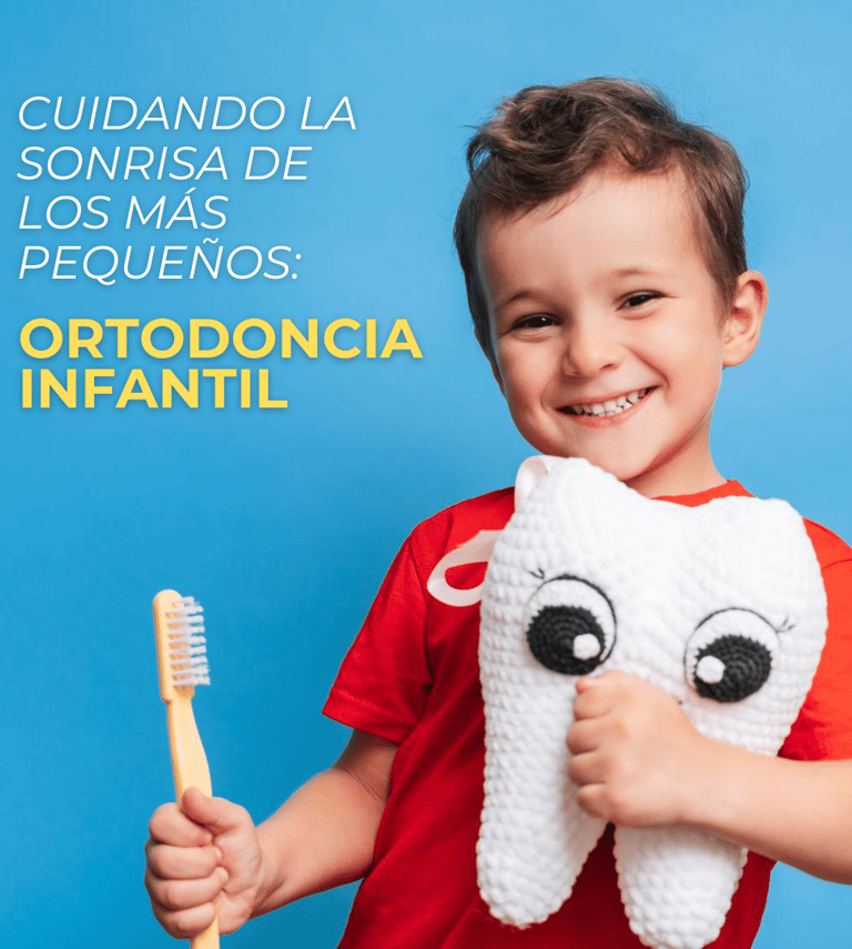 ortodoncia niño sonriendo con cepillo