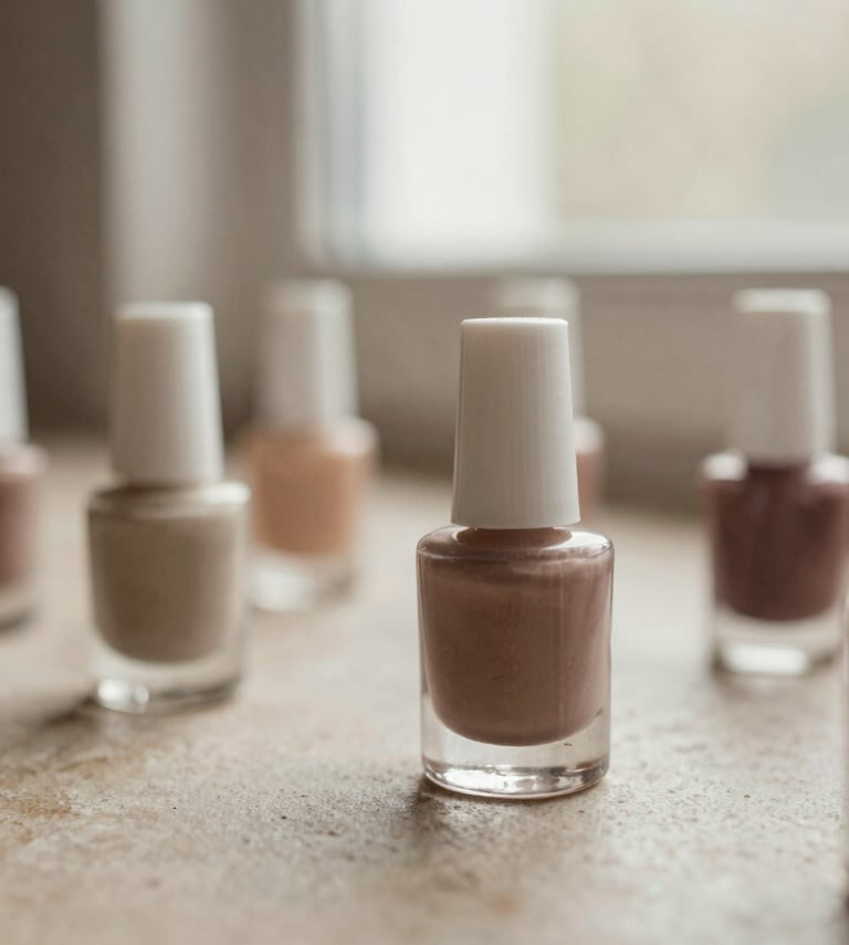 Nail tools prepared for a manicure