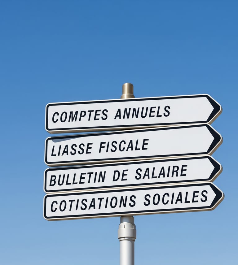 panneaux montrant les différentes obligations légales