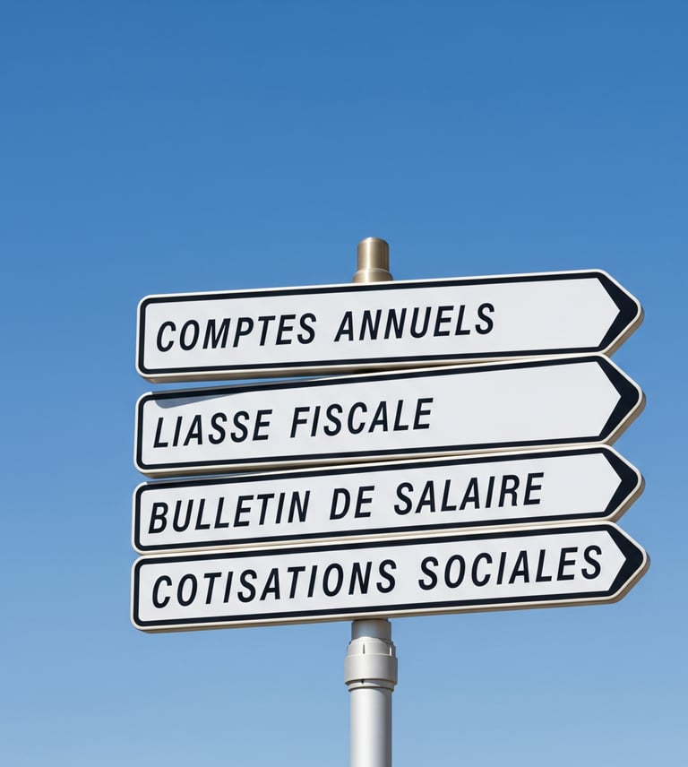 panneaux montrant les différentes obligations légales