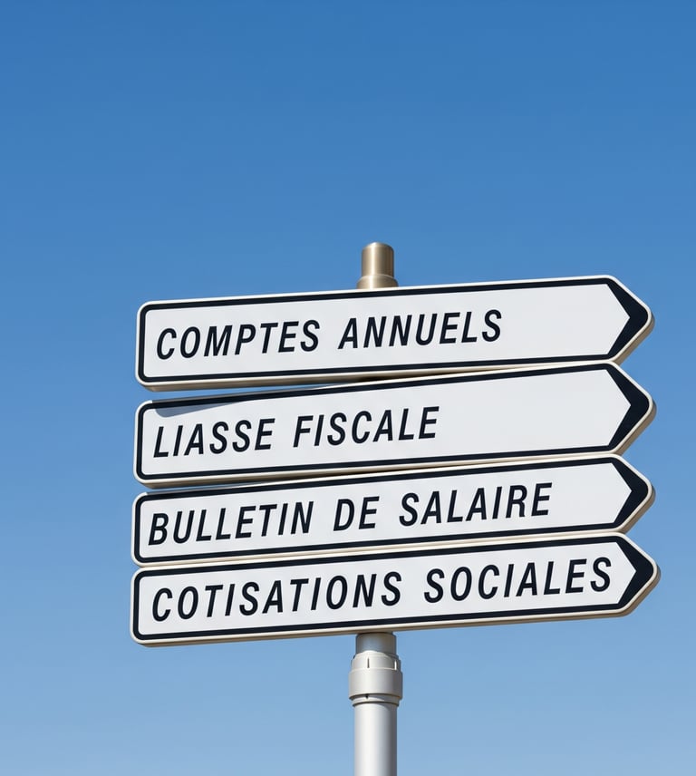 panneaux montrant les différentes obligations légales