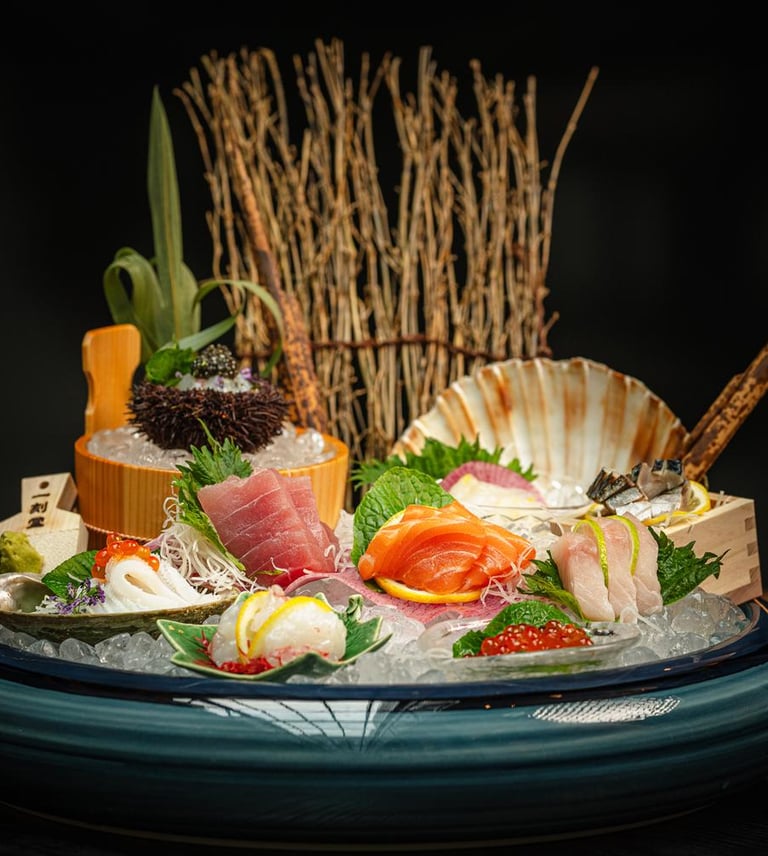 Akira Back elegant fine dining space at Mandarin Oriental London with modern decor.