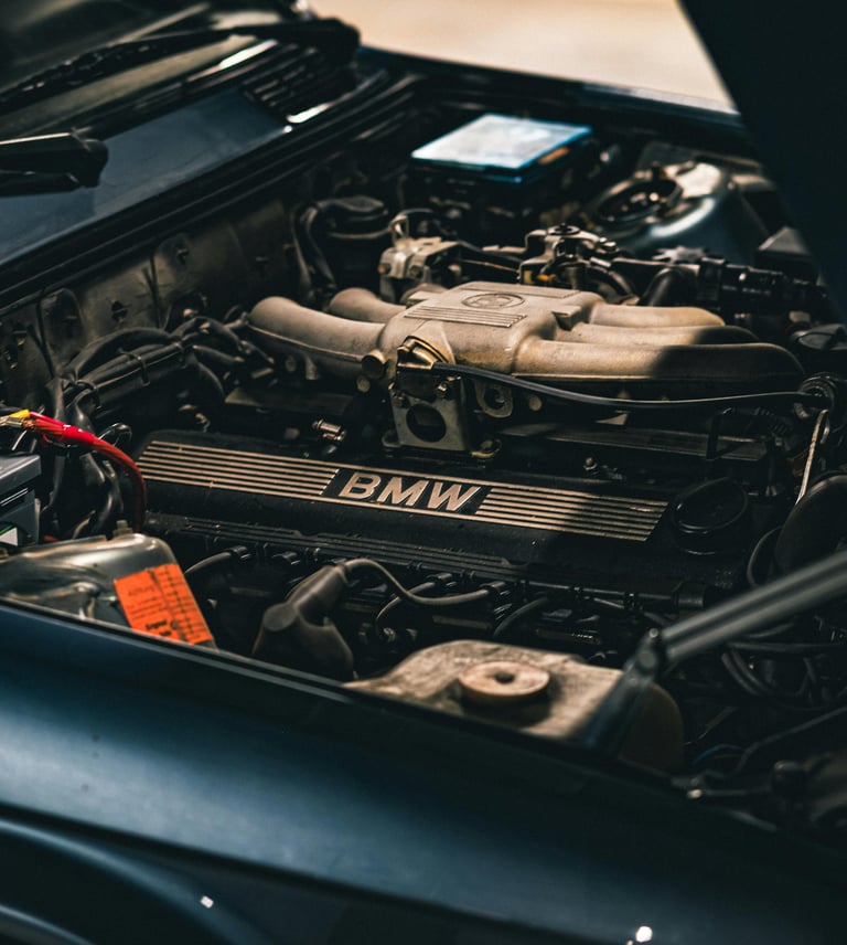 Moteur automobile illustrant les services d’optimisation de boîte de vitesses