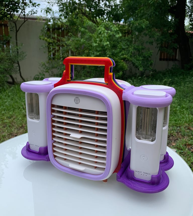 QT3 with 4x Nukit Torch, Holder with Rainbow option