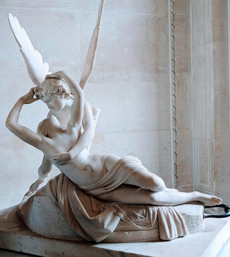 escultura eros beso
