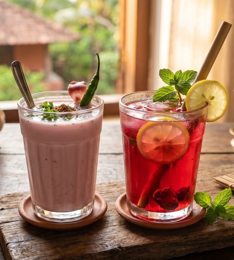 Konkan Solkadhi and Kokum Sharbat