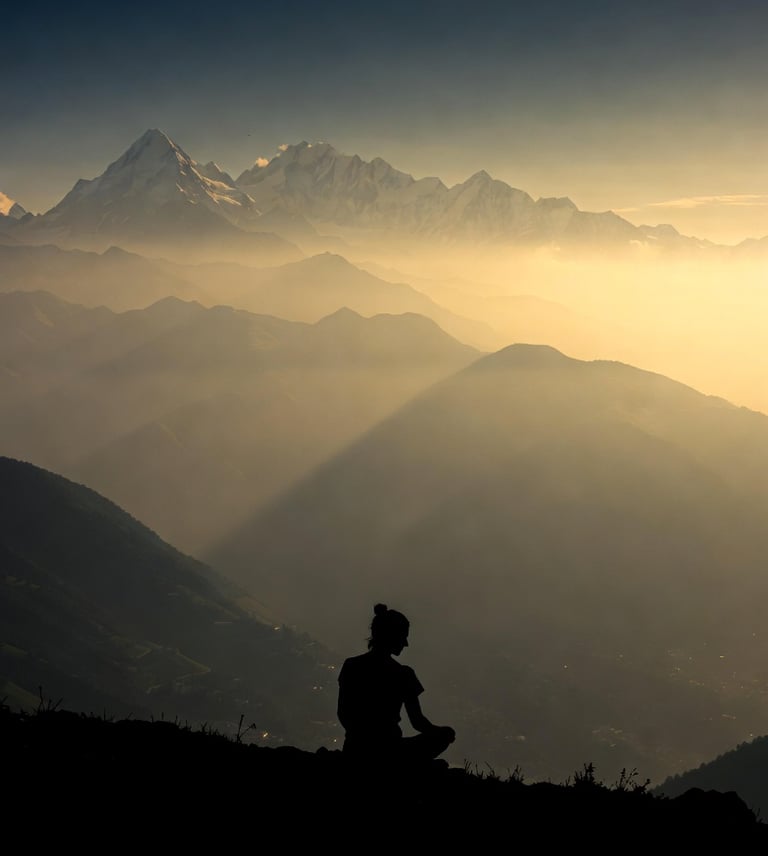 Yogi in meditation