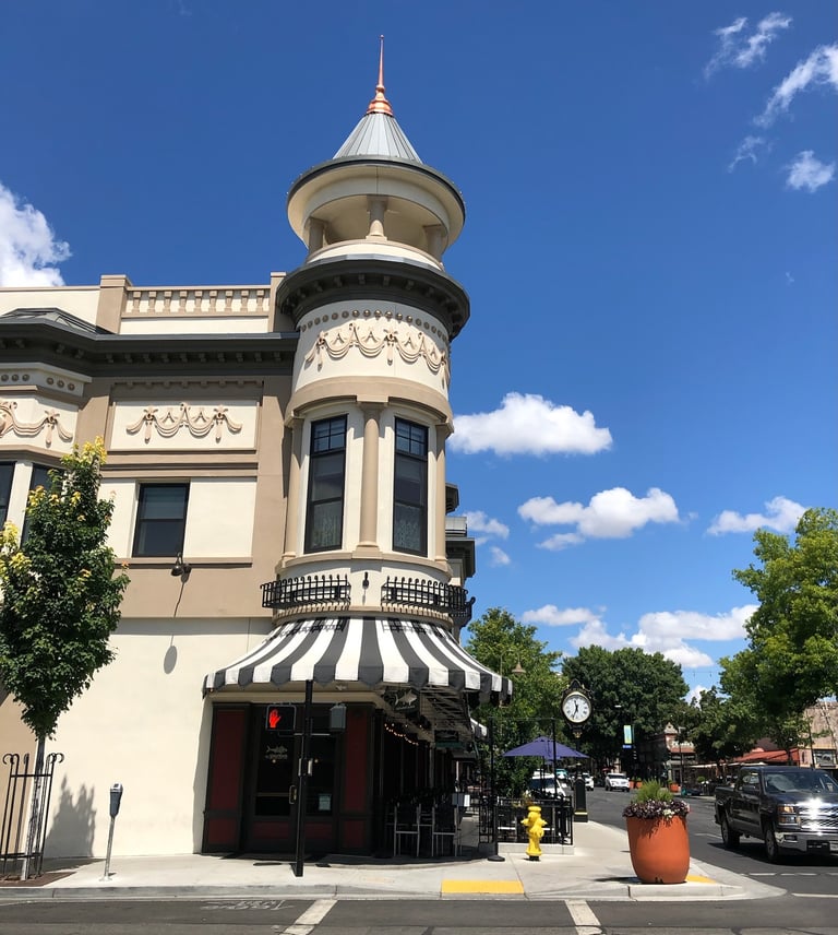 The historic Diamond Hotel in downtown Chico, California