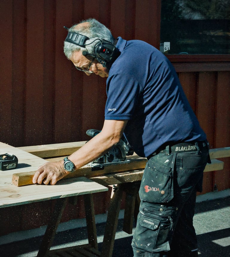 Den pågående renoveringen av förskolan Långagård i Moheda