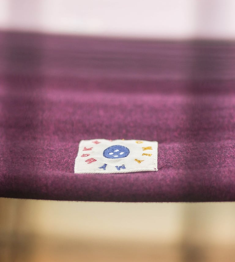 Purple babywrap carrier
