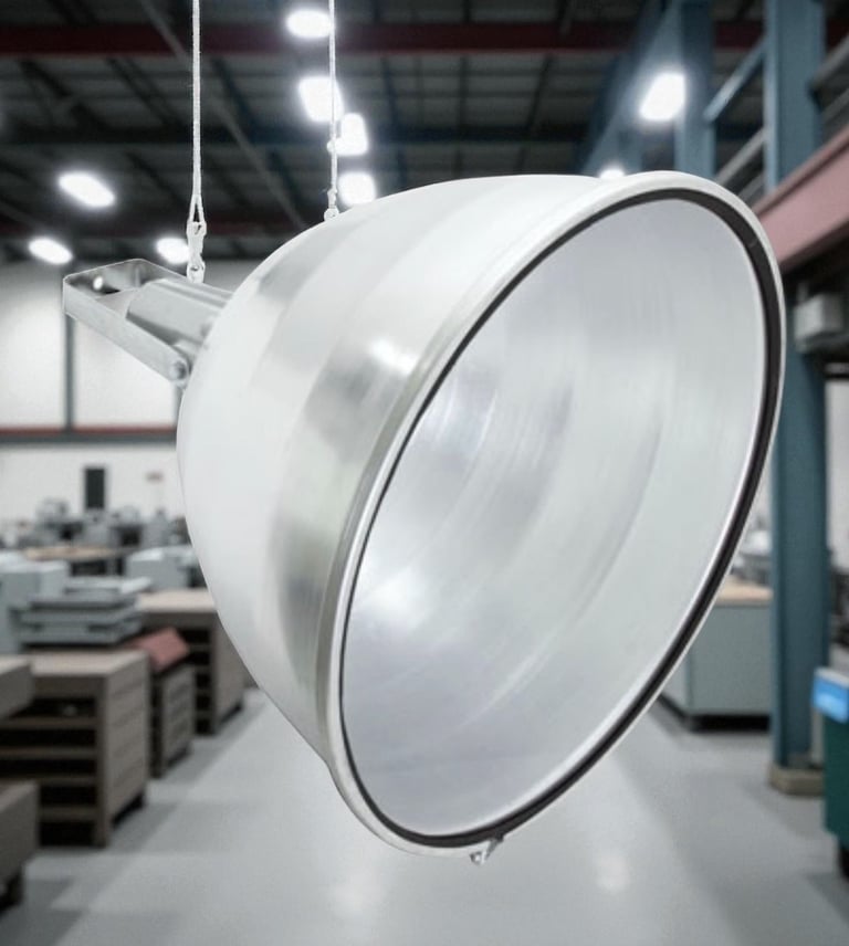 Reflector 21" led golden illumination