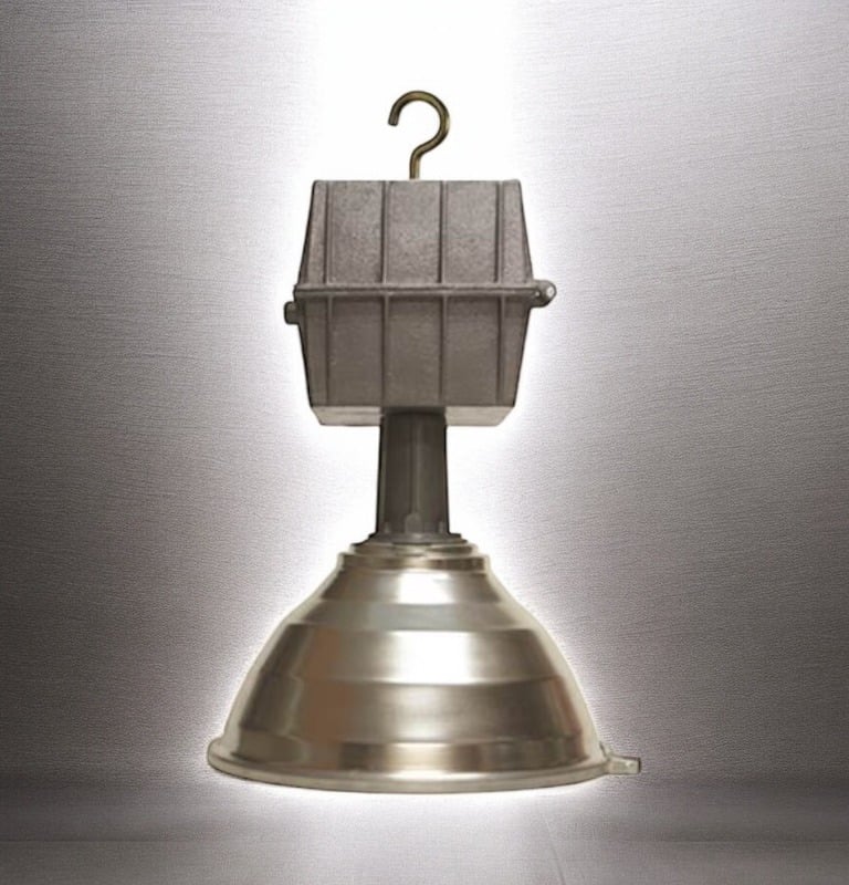 ampana industrial aluminio 18", 400w aditivos metalicos o sodio