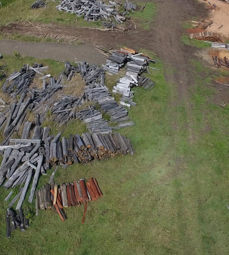 Unprocessed lumber for firewood