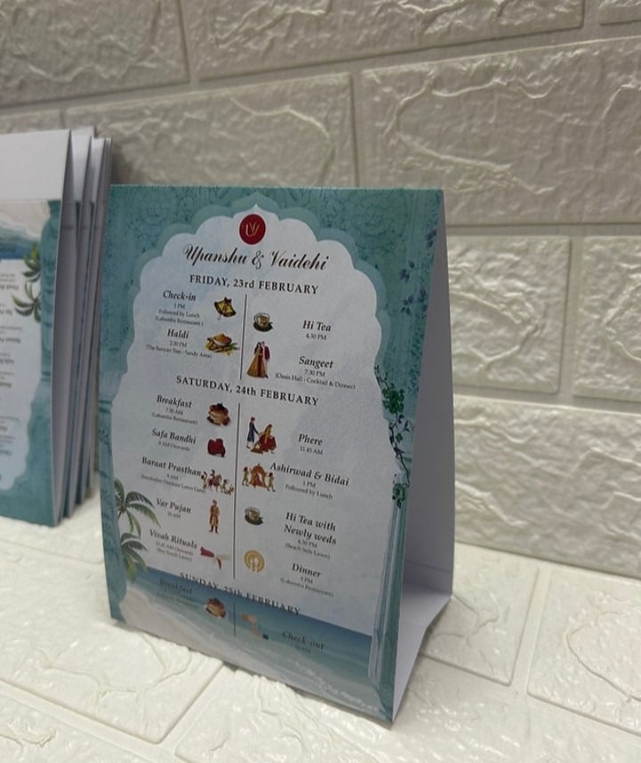 Function Tent Card by Geet Events